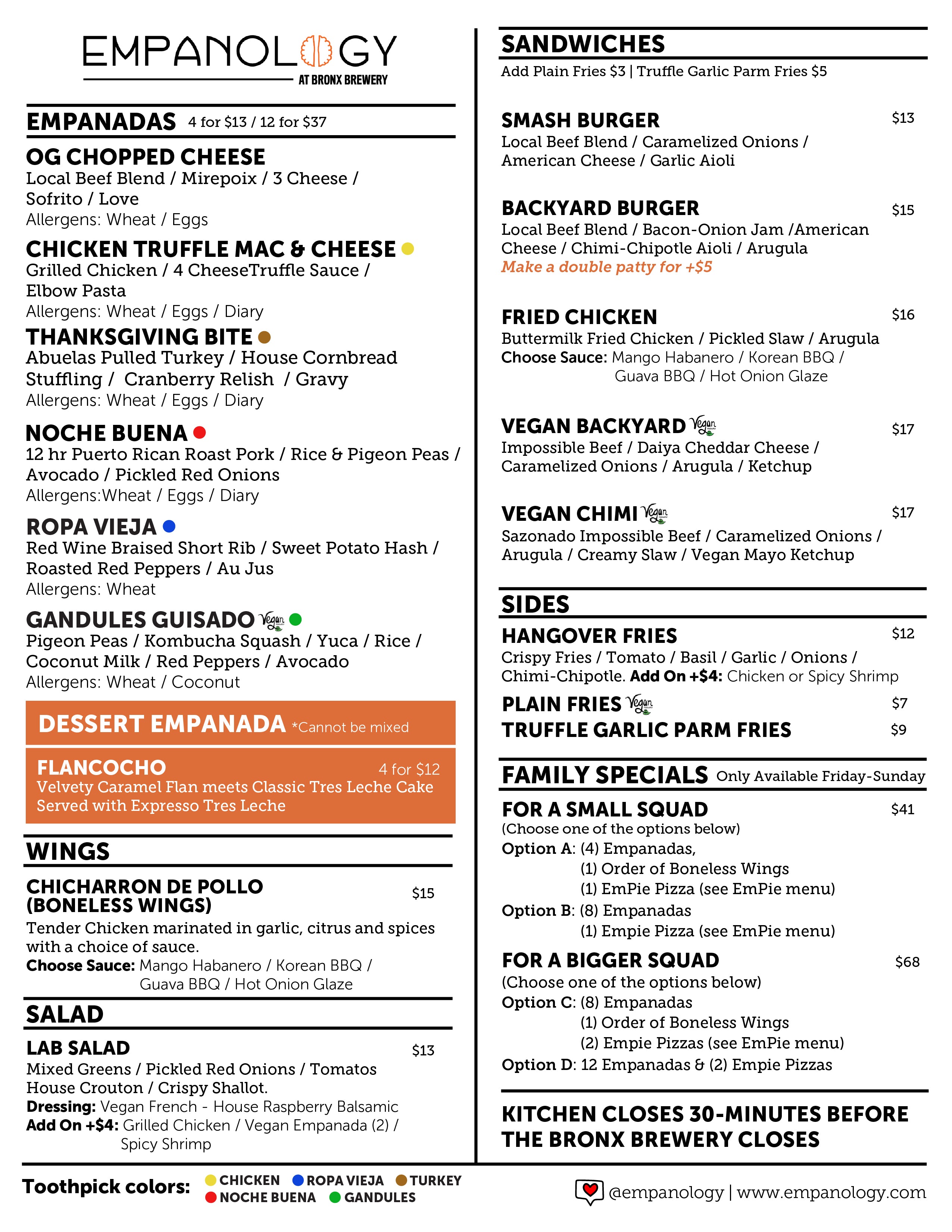 View Empanology Menu